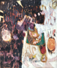 Thumbnail of Burnt Offering: Abstract Painting by Ethel Fisher, 1960, oil on canvas, 60 x 48 inches, mid-twentieth century abstract painting, widely exhibited in Havana, Cuba